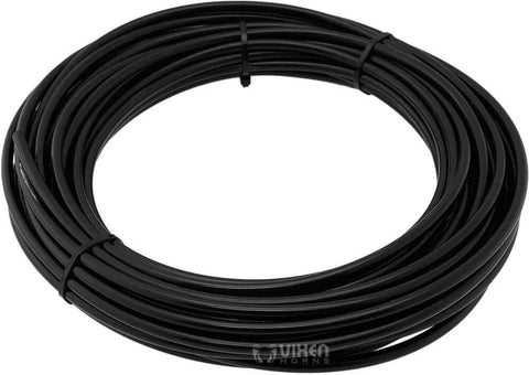 Black hose from Three Eighth Inch NPT Air Ride Suspension High Flow Air Valves and Solenoids Kit for Four Corner Systems With 210 PSI Dual White Gauges Fittings and Hoses VXK3804GW 12V Power Source