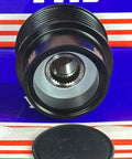 Close-up of 37320-2B100 Alternator Tensioner Pulley for HYUNDAI ELANTRA with threaded details and cap on a branded box.