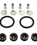 Universal Black CNC Billet Aluminum Quick Release Fastener Kit For Bumper Trunk Perfect For Any Ride Or Car Fits All Vehicles