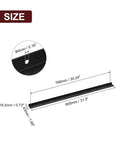 Dimensions of 5 Pack 31.5 Inch Cabinet Edge Finger Pulls Black Aluminum Alloy detailing 800mm length with 4mm holes.