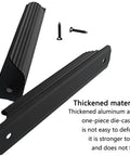 Black Cabinet Pulls 4 Pack for Kitchen Cabinets and Drawers 4.72 Inch Length with 3.93 Inch Center Hole Spacing Aluminum Alloy Handles with screws