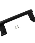Black Aluminum Alloy Handle With Screws 47x200mm Heavy Duty Sliding Barn Door Knob For Glass Gates Garages And Cabinets With 165mm Screw Mounting Distance Ergonomic Large Grip Durable Corrosion Resistant