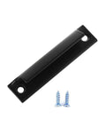 Black Aluminum Barn Door Handle Knob Set, Heavy Duty Sliding Door Hardware With Matte Black Finish, 90x20mm 3.54x0.79in, Pack Of 2, Easy Grip