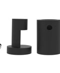 Side Clamp Standoffs Three Quarter By One Inch Black Aluminum Edge Grip For Glass Burglarproof Sign Hardware components