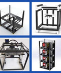1010 Series T Slot Aluminum Extrusion 1 Inch By 1 Inch 25mm Square European Standard Anodized Black 1500mm Length for DIY frames