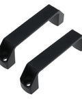 Pair of black industrial pull handles 120mm for 3030 and 4040 aluminum extrusions with M6 and M8 screws and nuts universal kit