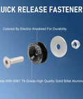 Universal Black CNC Billet Aluminum Quick Release Fastener Kit For Bumper Trunk Perfect For Any Ride Or Car Fits All Vehicles