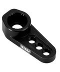 25T Servo Horn Upgrade For 1/18 TRX4M Stock Servo Featuring Aluminum CNC Machined Construction Black Anodized Finish