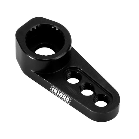 25T Servo Horn Upgrade For 1/18 TRX4M Stock Servo Featuring Aluminum CNC Machined Construction Black Anodized Finish