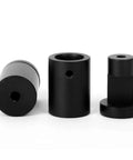 Side Clamp Standoffs Three Quarter By One Inch Black Aluminum Edge Grip For Glass Burglarproof Sign Hardware For Acrylic Panel