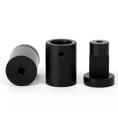Side Clamp Standoffs Three Quarter By One Inch Black Aluminum Edge Grip For Glass Burglarproof Sign Hardware For Acrylic Panel