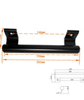 8 Inch Aluminum Alloy Sliding Glass Door Handle for Patio Doors Replacement Pull Fits Six And Five Eighths Inch Mounting Holes Reversible Black Handle for Right or Left Opening Durable Rustproof Waterproof Easy To Install