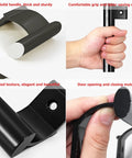 Close-up of 8 Inch Aluminum Alloy Sliding Glass Door Handle for Patio Doors Replacement, showing black reversible handle and features.