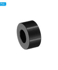 Durable Aluminum Spacers Set, Five Pack From PATIKIL, M12 Aluminum Spacers, One Inch OD, Half Inch Length, Black Anodized Finish, Side View