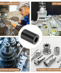 Six Pack Aluminum Spacers One Half Inch Thick One Inch Outer Diameter One and a Half Inch Long Round Unthreaded Standoff for Five Sixteenth Inch Bolts Black Durable and Easy to Install Ideal for Electronics Mechanical and RC Projects in various industrial and hobby applications collage