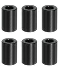 Six Piece Aluminum Spacers Set With Quarter Inch Inner Diameter And Half Inch Outer Diameter Three Quarter Inch Length Unthreaded Round Standoff Bushings For Quarter Inch Screws And Bolts Black Patikil
