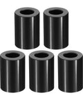 Durable Aluminum Spacers Pack of 5, M10 Outer Diameter Three Quarter Inch, One Inch Length, Black Anodized Finish