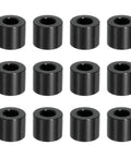 12 Pcs Aluminum Spacers Set 3/8 In ID X 3/4 In OD X 5/8 In Length Unthreaded Standoff Bushings Black For 3/8 In Bolts DIY Electronics RC Projects