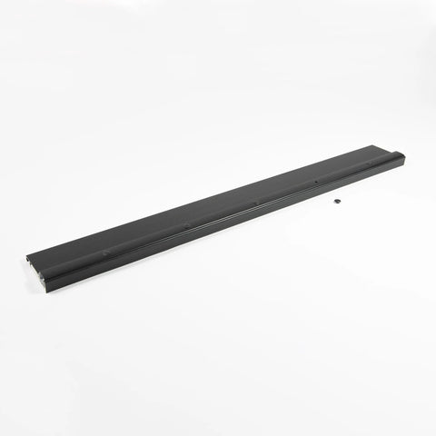 Adjustable Aluminum & Hardwood Threshold Waterproof and Hidden Screws - Heavy duty black 36 inch with oak wood core