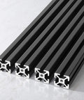 1010 Series 1x1 Inch T Slot Aluminum Extrusion Black Anodized 25mm x 25mm European Standard For 3D Printer Frames CNC DIY Builds