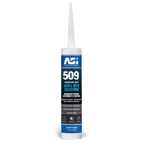 Cartridge of Black Aquarium Silicone Sealant For Glass Tanks, Non Slump High Modulus RTV Sealant, 10.2 Fluid Oz Cartridge