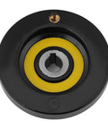 Rear Hand Wheel For Lathe And Milling Machines With Removable Revolving Handle In Black Bakelite Round 12x80mm Screw Hole View