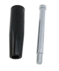 Revolving Steel Machine Handle M10 Thread Black Lathe Handle With Nut Hand Wheel Accessory parts, black Bakelite handle and threaded screw.