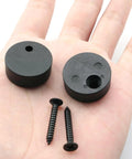 6 Piece Disc Block Sliding Barn Door Hardware Anti Jump Parts Adjustable Stopper Pad For Barn Door Track Black Durable POM Material