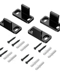 4 Pieces Barn Door Floor Guide Set For Sliding Closet Doors POM Plastic Bottom Track Guide Wall Mounted Adjustable with accessories