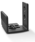 Sliding Barn Door Bottom Floor Guide, U Shape, Flexible Adjustable Fit Distance, Flush Flat Bottom Design, Wall Mount System, for Door & Cabinet, Black