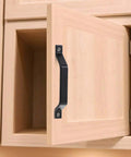 2 Pack Black Barn Door Handle 6.1 Inch Door Pull Handle for indoor outdoor sliding doors gate fence shed cabinet drawer garage durable corrosion resistant metal easy to install