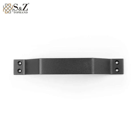 9 Inch Sliding Barn Door Handle Set In Black For Interior And Exterior Doors, Heavy Duty Pull Handle For Sliding Barn Doors