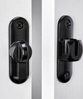Black Barn Door Latches,90/180 Degree Gate Lock on white door, zinc alloy flip gate latches hardware, right angle door lock latch