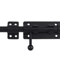 Built Tough Heavy Duty 6.3 Inch Barrel Bolt Latch Sliding Gate Lock 304 Stainless Steel Black Finish Rust Resistant