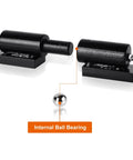 2 Pack Heavy Duty Weld On Barrel Hinges 5 Inch, Greaseable Steel Gate Hinges, showing internal ball bearing