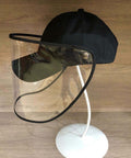 Black Baseball Hat+Removable Full Face Coverage Sneeze Shield - VXB Ball Bearings