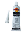 Black Food Safe BBQ Adhesive For High Temperature Grills Smokers And Wood Stoves 3 Oz RTV Silicone Sealant with nozzle cap