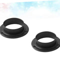 Two Pack Black Axle Protection Covers for Bike Bearings Dust Covers Easy to Install Fits Crankshaft Prevents Thread Damage