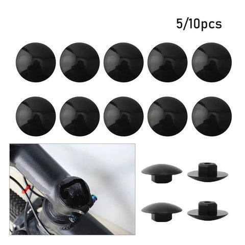 Bike Headset Cap Top Cover Waterproof Dustproof Rubber Spacer For M6 Inside Hex Screws 5 Or 10 Pack MTB And Road Bicycle
