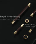 Ten Pack Black Brass Kitchen Cabinet Handles And Drawer Pulls Brushed Gold Finish Modern Hardware For Vanity Dresser Drawers