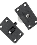 2 Pieces Black Sliding Cabinet Hardware Kit For Wardrobes And Closets Mute Door Pulley Wheels For Doors Drawers Windows And Closets Made From ABS Material For Durable Scratch Resistant And Smooth Sliding
