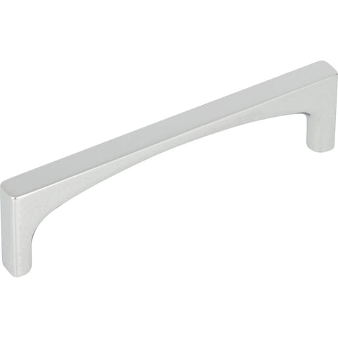 Top Knobs Riverside Three And Three Quarters Inch Center To Center Cabinet Pull In Black Finish TK1012BLK shown in chrome