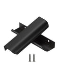 10 Pack 5 Inch Black Cabinet Pulls Edge Finger Pulls For Cabinets And Dresser Drawers Flat Hidden Handles Aluminum Alloy For Kitchen Cupboard