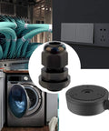 Ten Pack One Quarter Inch NPT Black Cable Glands IP68 Waterproof Nylon Strain Relief Cord Grips with connectors and junction box