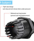 10 Pack Waterproof Cable Glands And Joints For 6 To 12mm Cables M20x1.5 Black Compression Fittings with 20mm Hole IP66