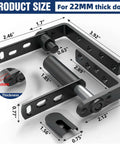 Cafe Door Hinges Double Action Saloon Hardware For Bars And Coffee Shops Heavy Duty 304 Stainless Steel In Black 2 Pack MID Fit 22mm