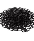 26.24 ft Length Black Chain Link, 1/8 Inch Carbon Steel Chain, Heavy Duty Coil Chain, Metal Porch Swing Chains for Home Outdoor Fence Gate