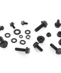 Nuts And Bolts Assortment Kit 272 Pieces Flange Hex Bolts Nuts Washers Grade 10.9 Black Carbon Steel M6 M8 M10 laid out