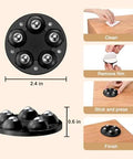 Self Adhesive Mini Caster Wheels 360 Degree Swivel Mute Universal Wheel Rollers with installation steps, black, 2.4 inch, 4 pack.