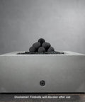 12-Pack Black Ceramic Fire Balls in modern fire pit | Use in Fireplace or Fire Pit | Outdoor & Indoor Fire Balls for Natural Gas or Propane Fires | Decorative Landscaping
